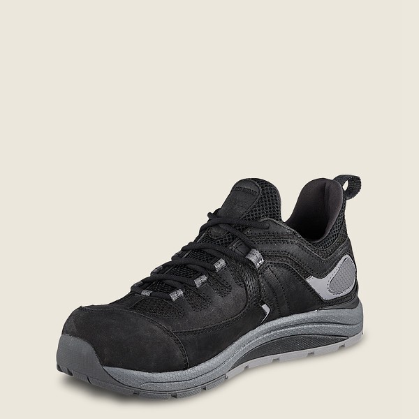 Mens Red Wing Cooltech™ Athletics - Safety Toe - Work Shoes Black/Grey - NHZ653890